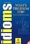 WHAT'S THE IDIOM FOR? (FOR LOWER, ADVANCED & PROFICIENCY)